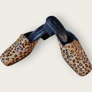 Leopard Print Mule Clogs - Women's Animal Print Mules